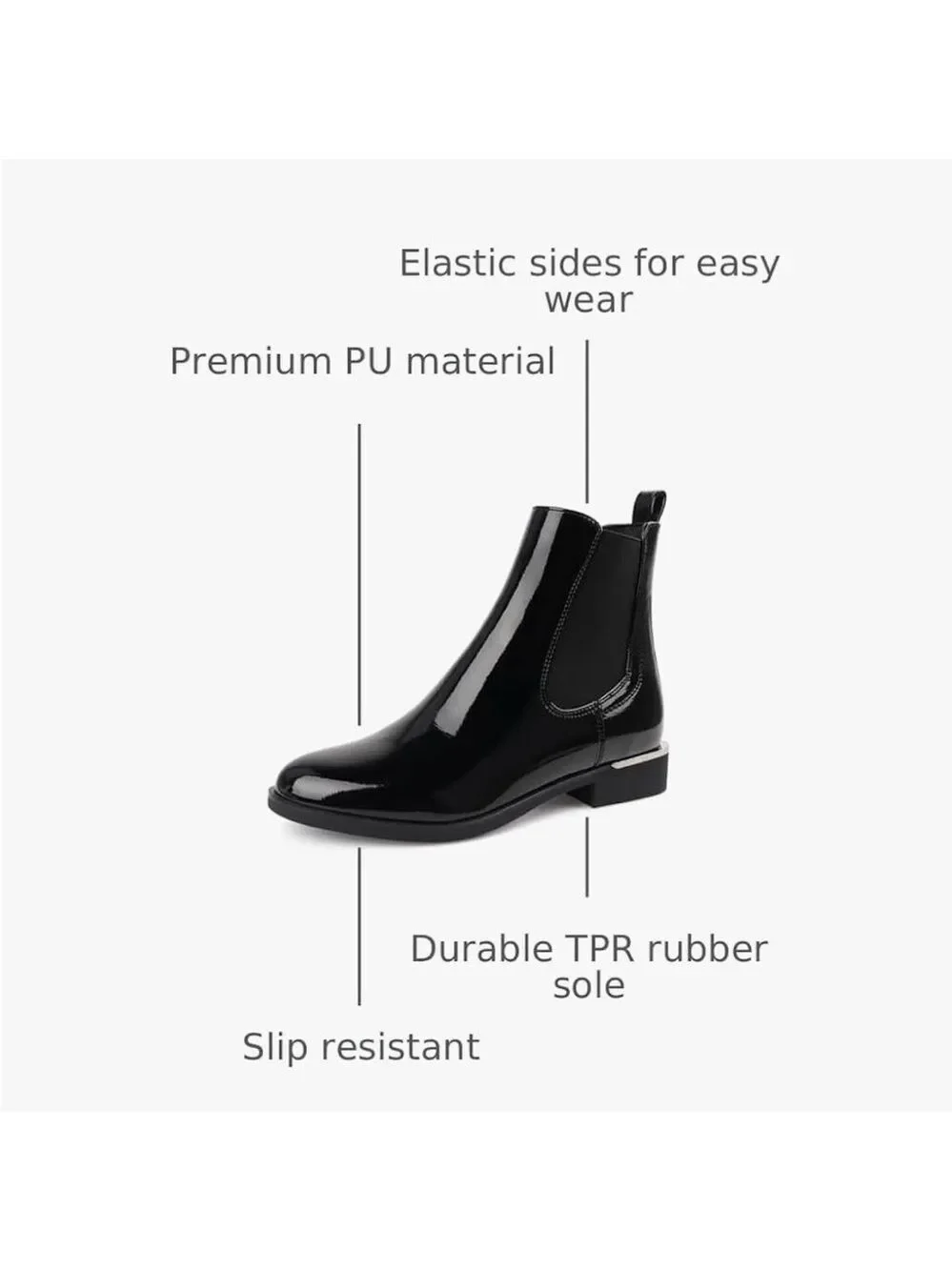 Black Chelsea Boots Size 7